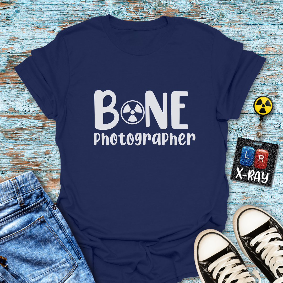 "Bone Photographer" T-Shirt – Snapping Shots Without the Glam