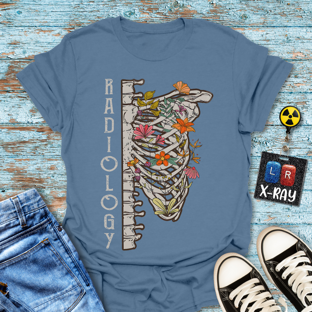 "Floral Spine & Ribs" T-Shirt