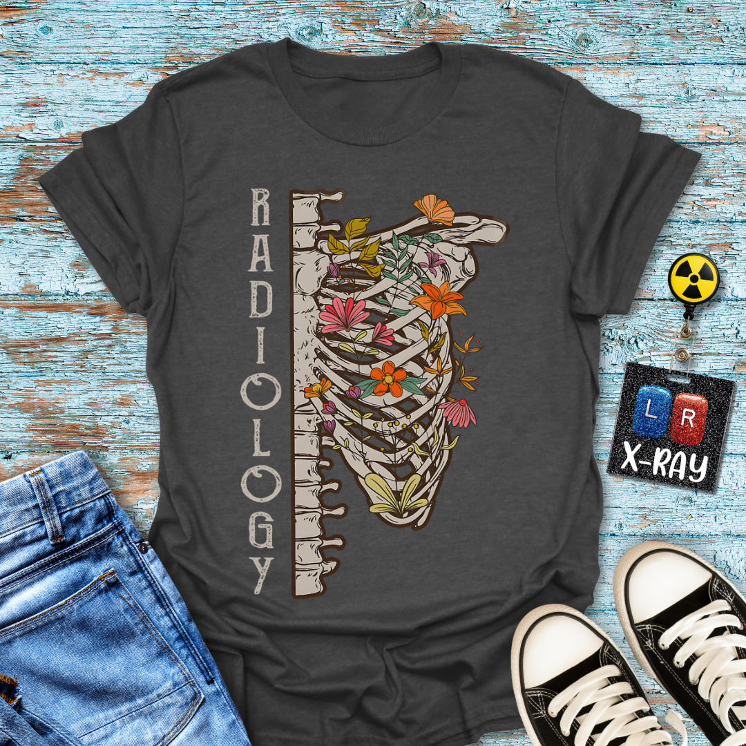 "Floral Spine & Ribs" T-Shirt