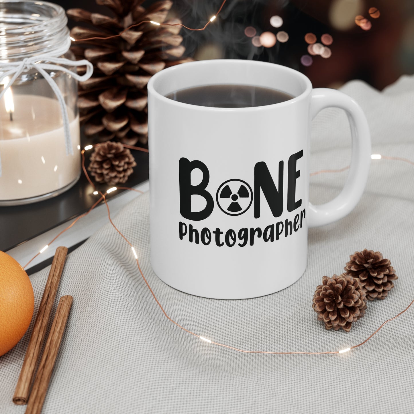 "Bone Photographer" Mug – Sip Like a Pro at Snapping Skeletal Shots