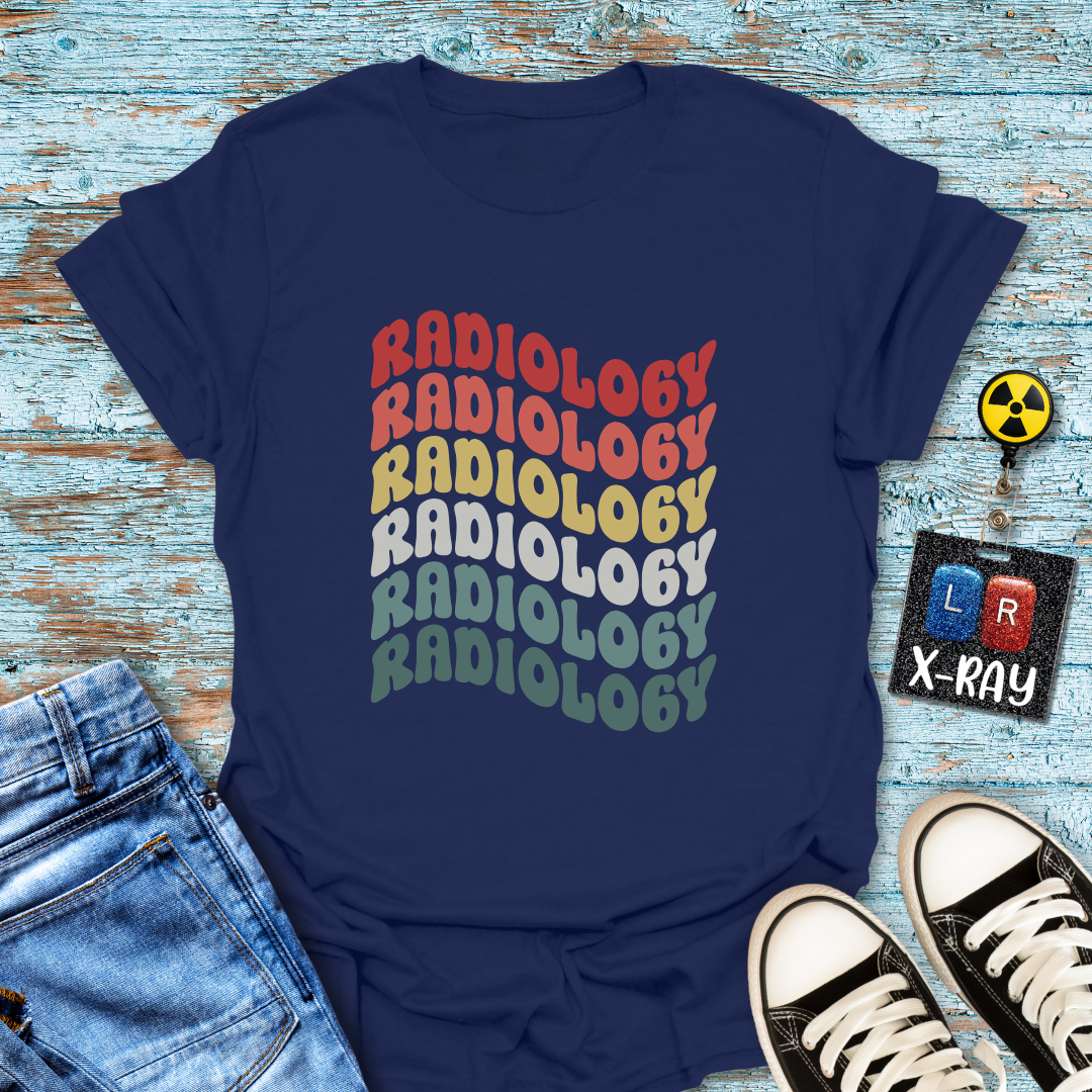 "Retro Rainbow Radiology" T-shirt