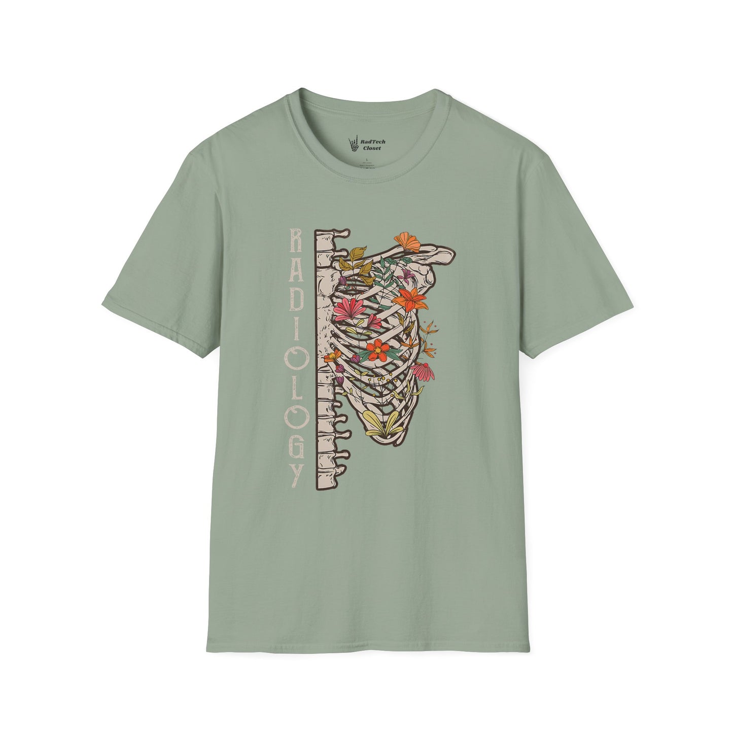 "Floral Spine & Ribs" T-Shirt