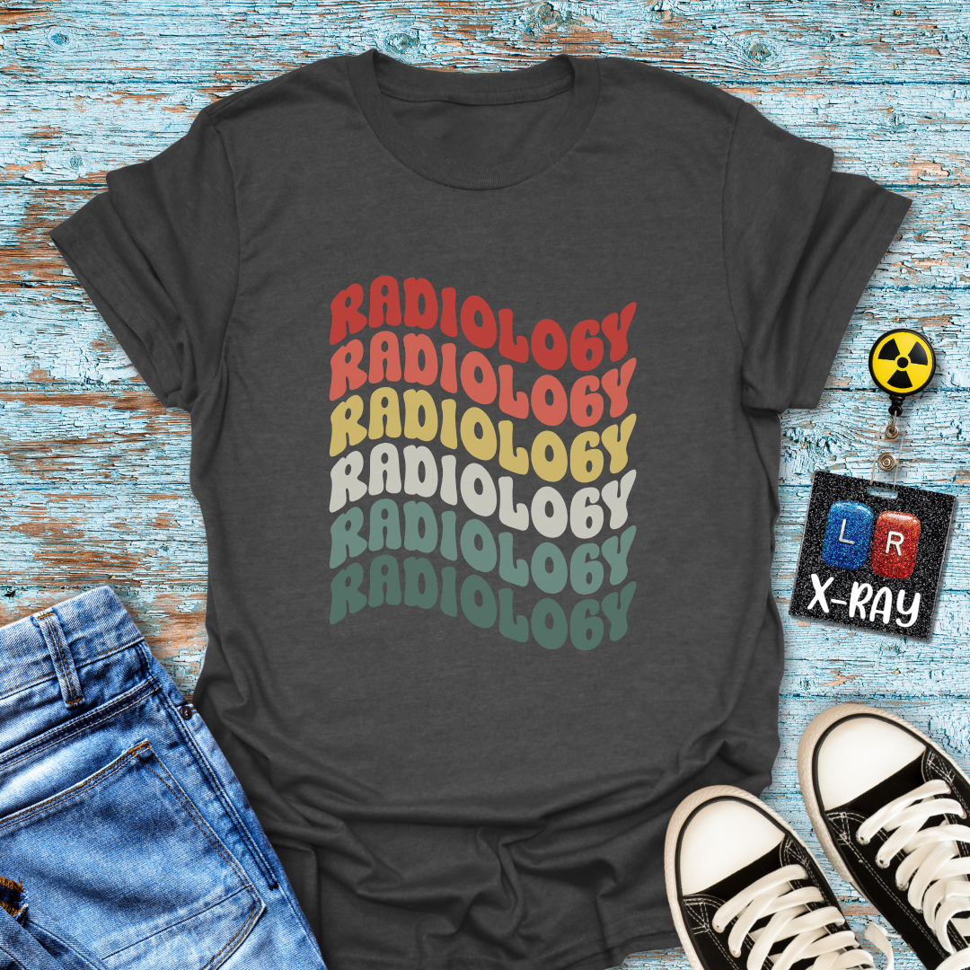 "Retro Rainbow Radiology" T-shirt