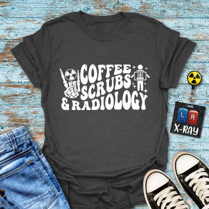 "Coffee Scrubs & Radiology" T-Shirt