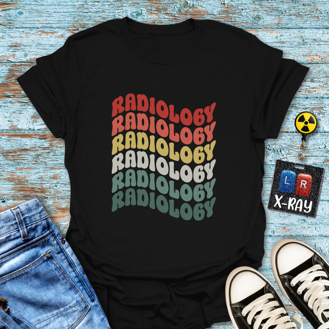"Retro Rainbow Radiology" T-shirt