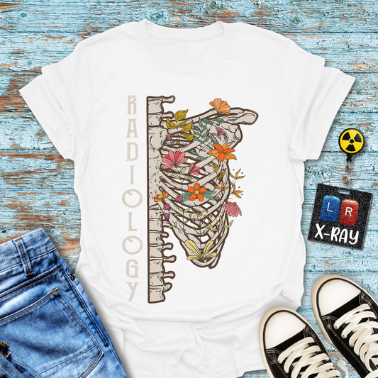 "Floral Spine & Ribs" T-Shirt