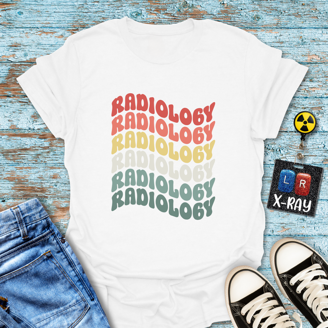 "Retro Rainbow Radiology" T-shirt