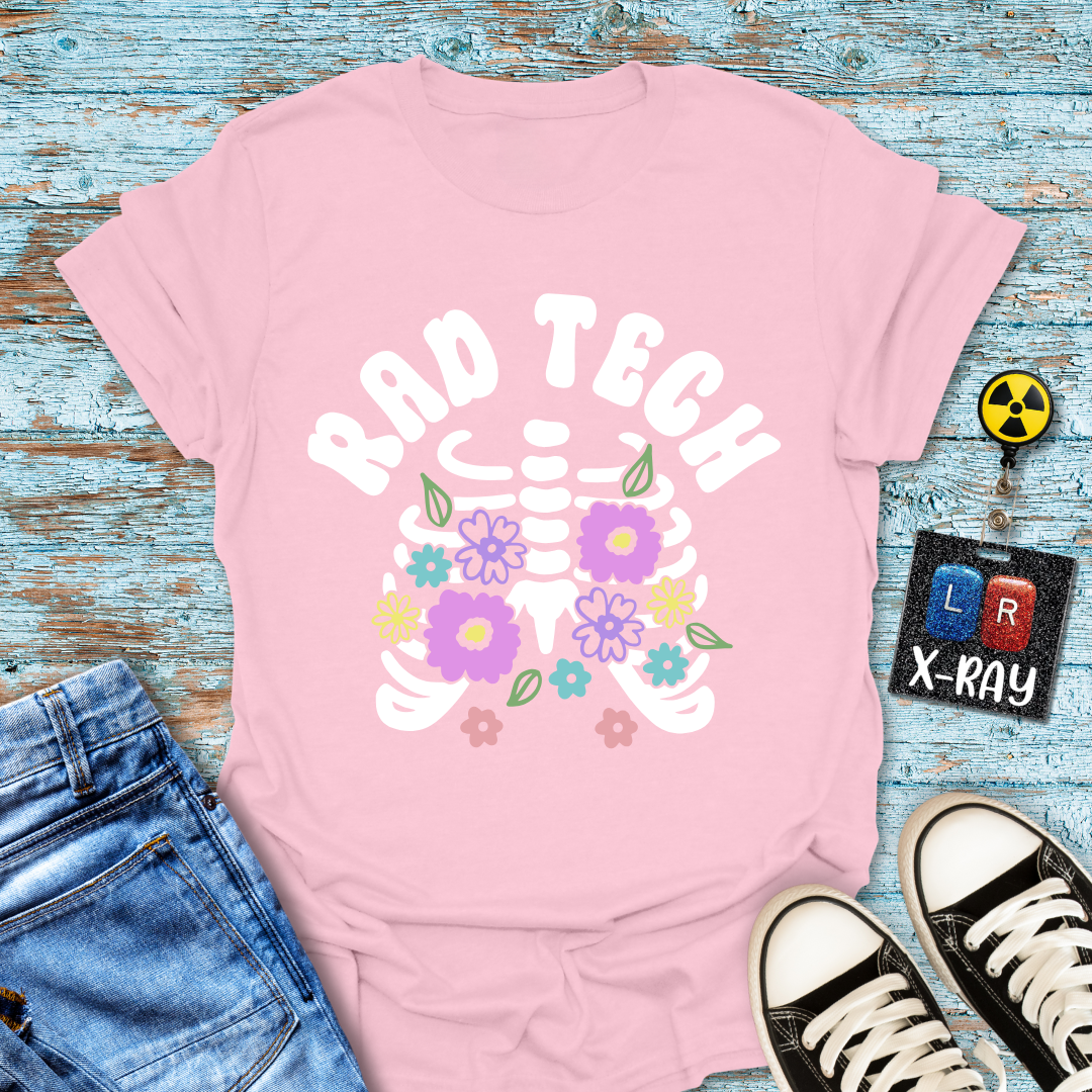 "Floral Ribs" T-Shirt