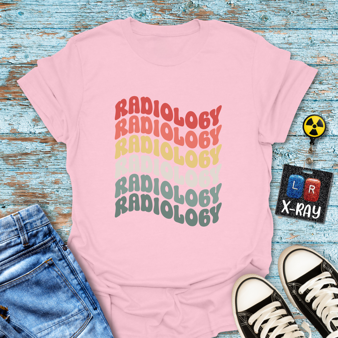 "Retro Rainbow Radiology" T-shirt