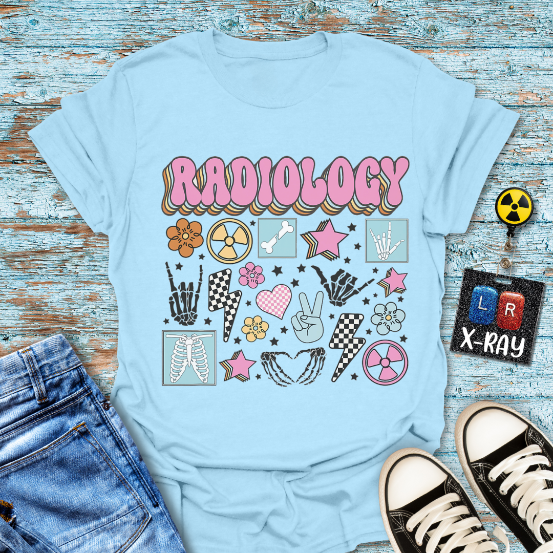 "Retro Radiology Collage" T-Shirt