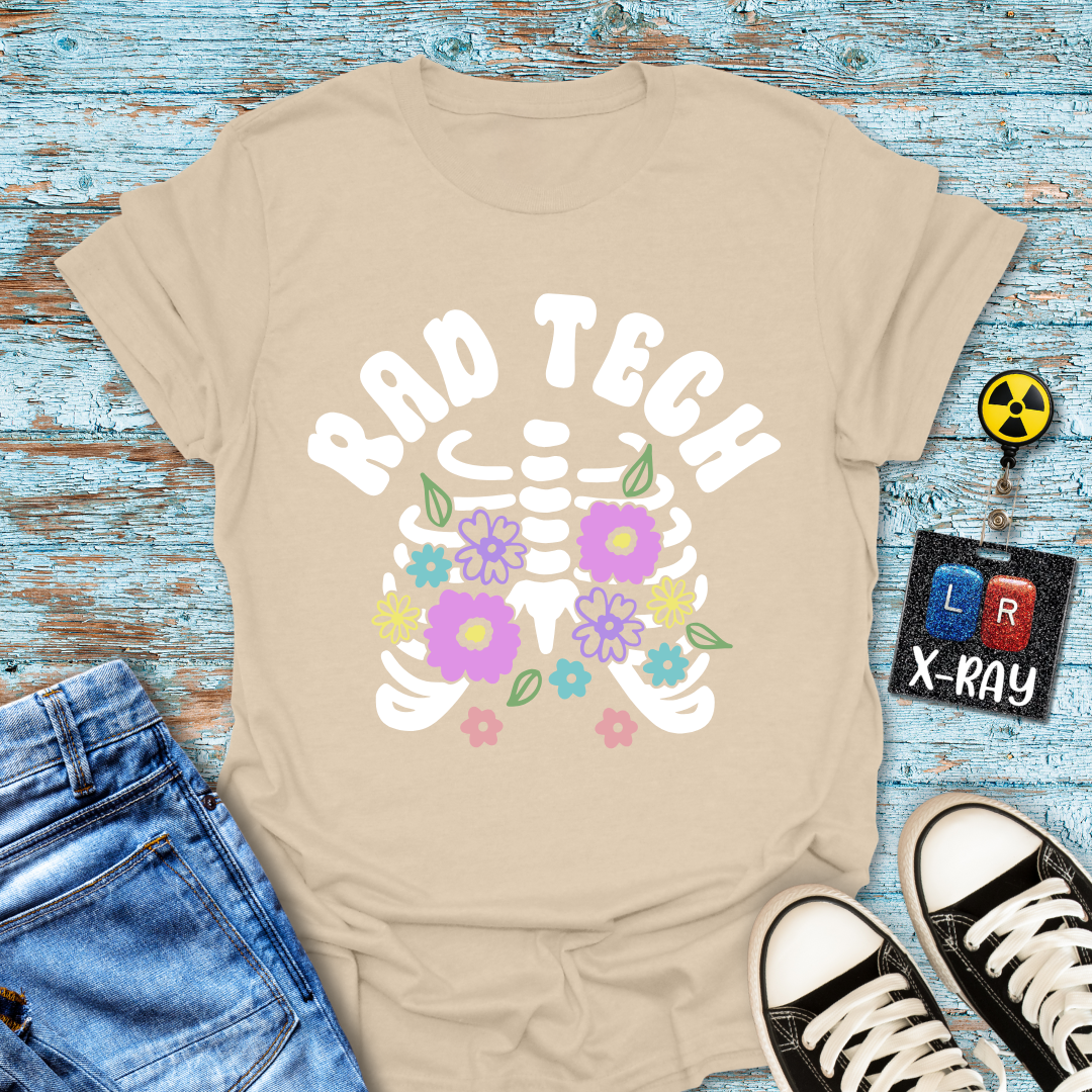 "Floral Ribs" T-Shirt