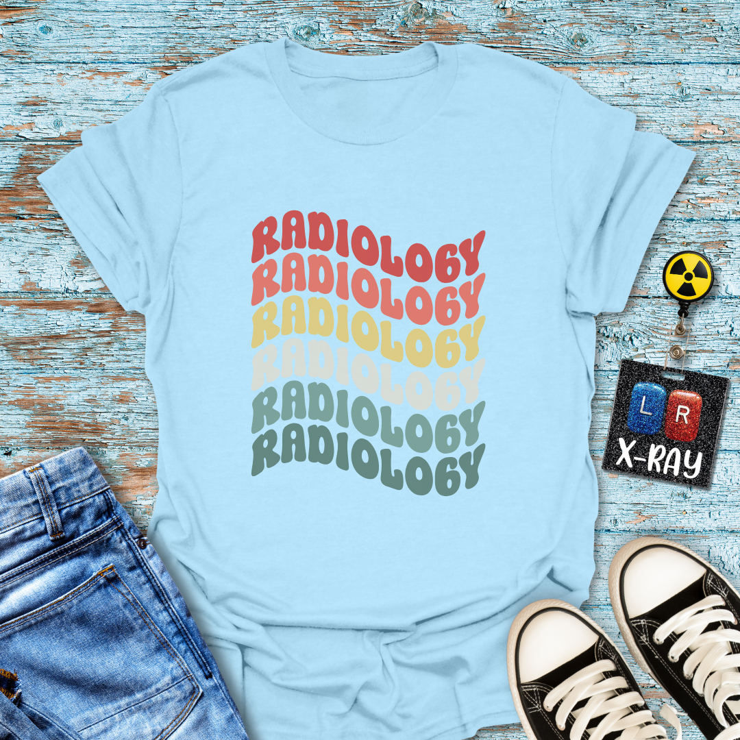 "Retro Rainbow Radiology" T-shirt