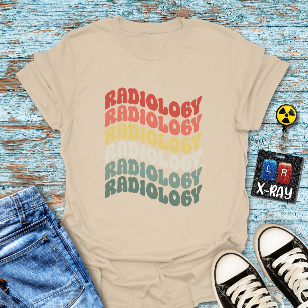 "Retro Rainbow Radiology" T-shirt