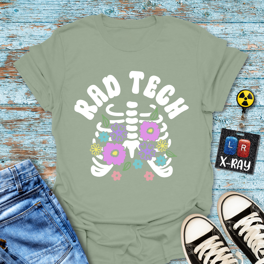 "Floral Ribs" T-Shirt