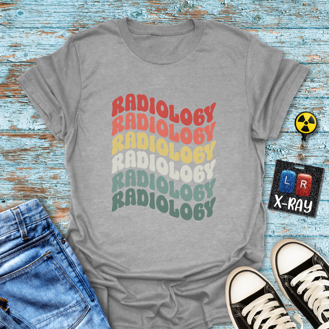 "Retro Rainbow Radiology" T-shirt