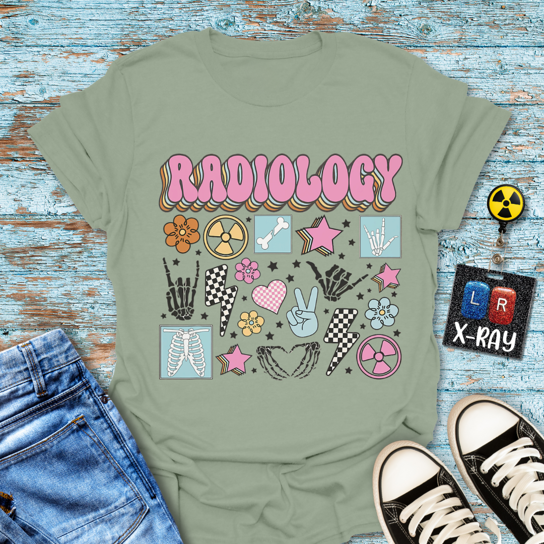 "Retro Radiology Collage" T-Shirt