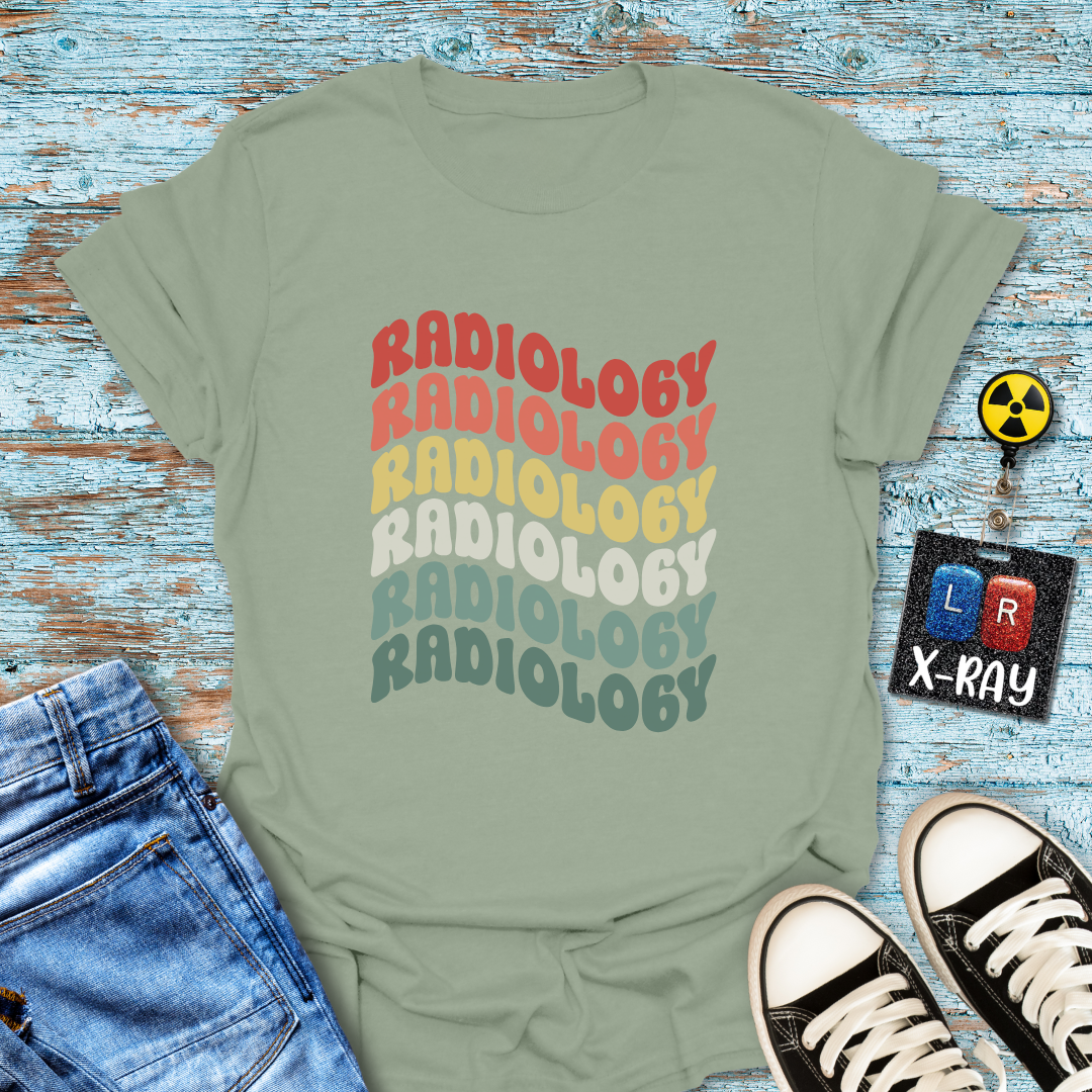 "Retro Rainbow Radiology" T-shirt