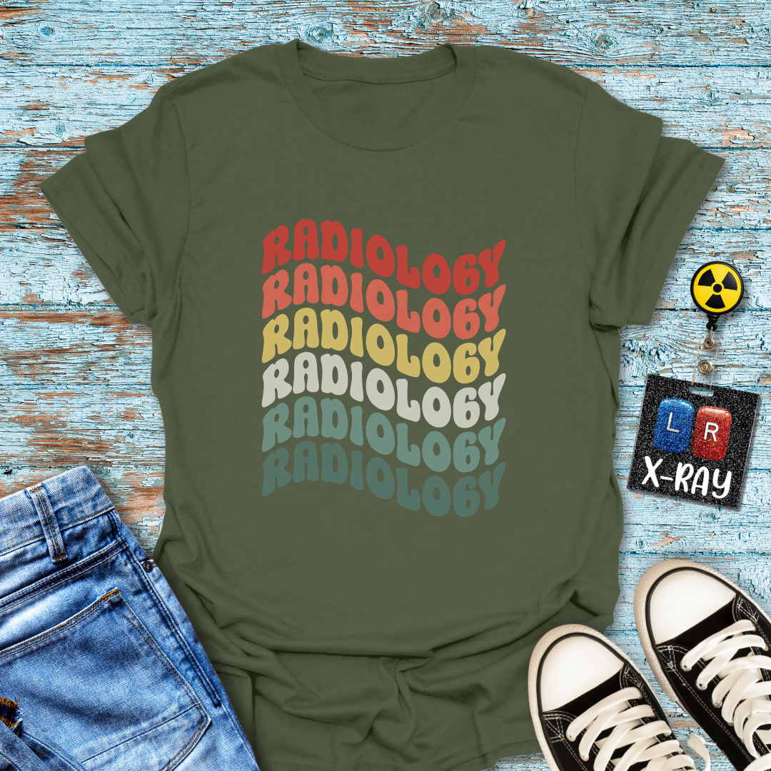 "Retro Rainbow Radiology" T-shirt