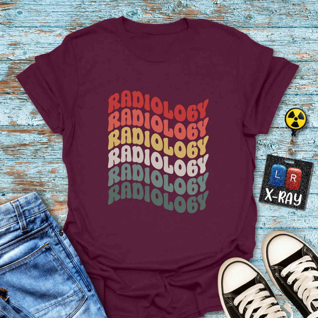 "Retro Rainbow Radiology" T-shirt