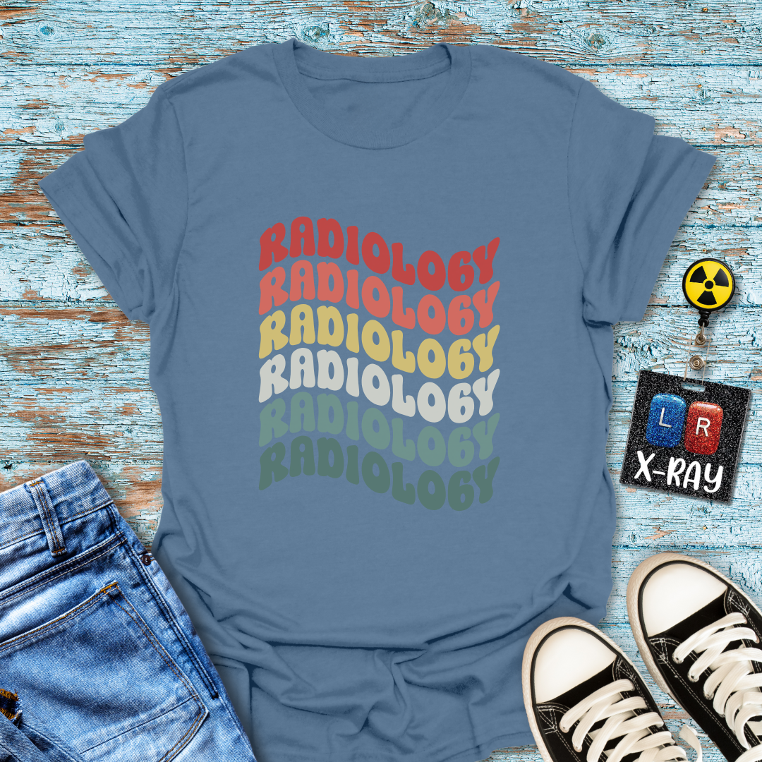 "Retro Rainbow Radiology" T-shirt