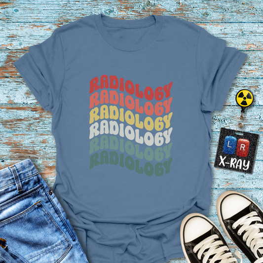 "Retro Rainbow Radiology" T-shirt