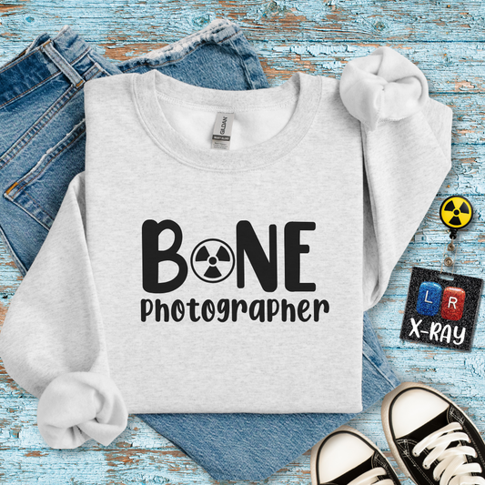 "Bone Photographer" Sweatshirt – Snapping Pics of Skeletons Since Day One