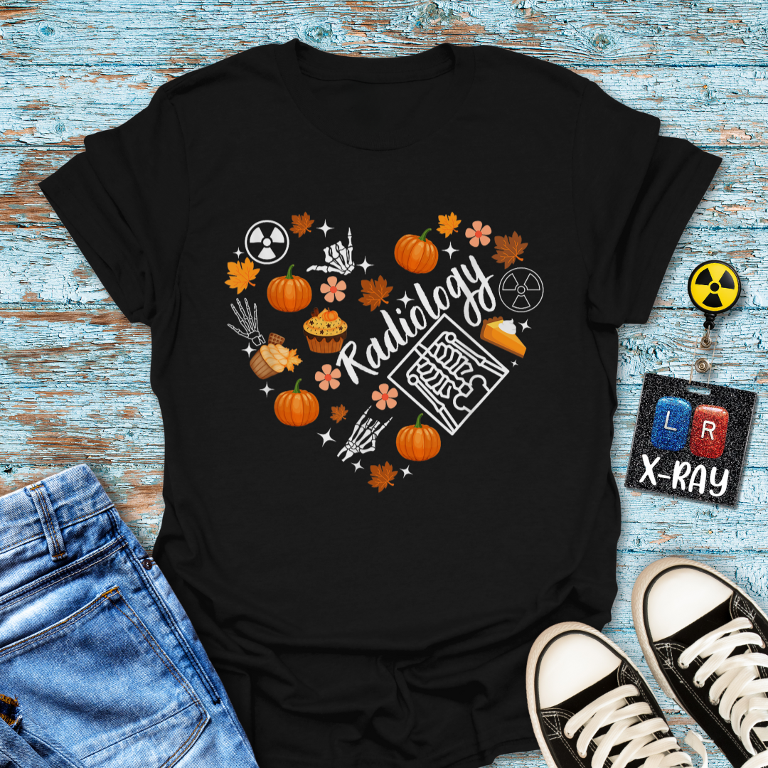 "Radiology Fall Heart" T-Shirt