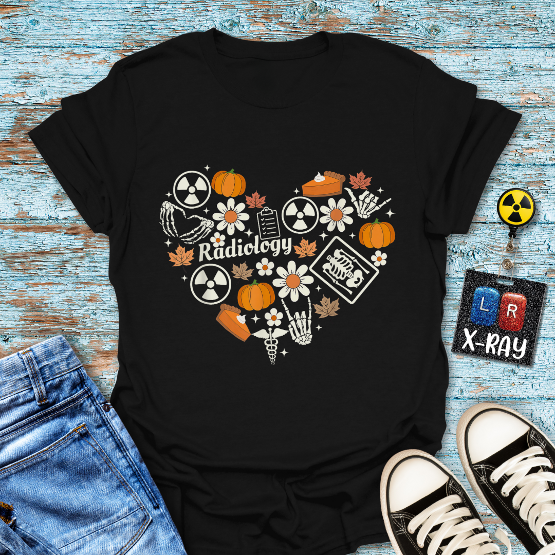 "Radiology Thanksgiving Heart" T-Shirt