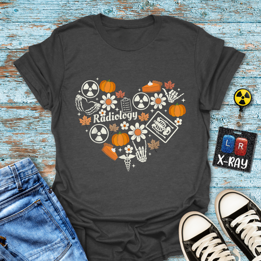 "Radiology Thanksgiving Heart" T-Shirt