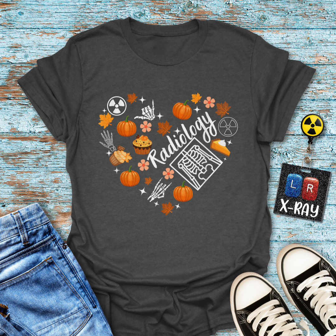 "Radiology Fall Heart" T-Shirt