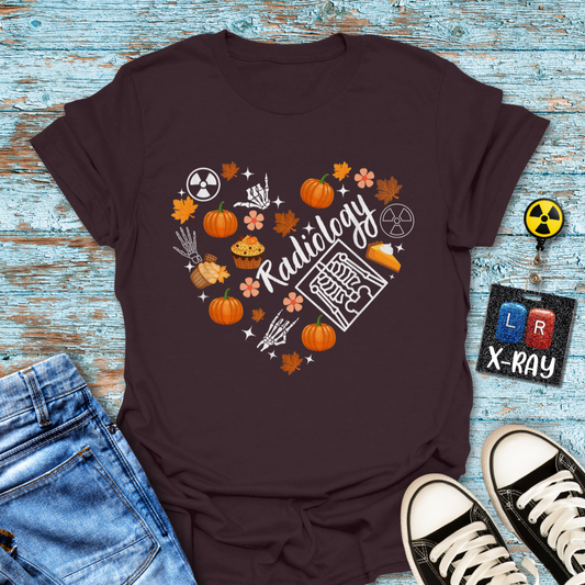 "Radiology Fall Heart" T-Shirt