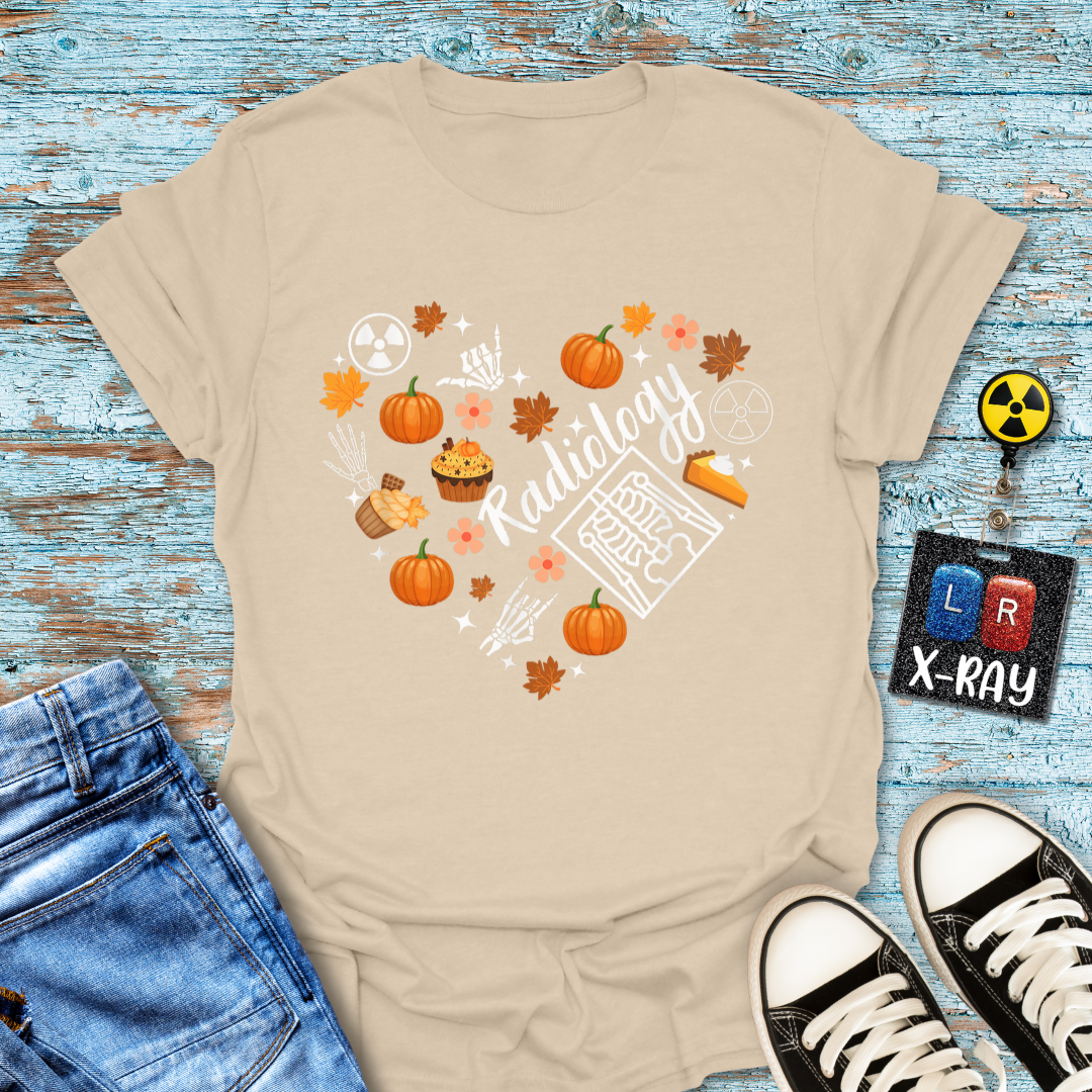 "Radiology Fall Heart" T-Shirt