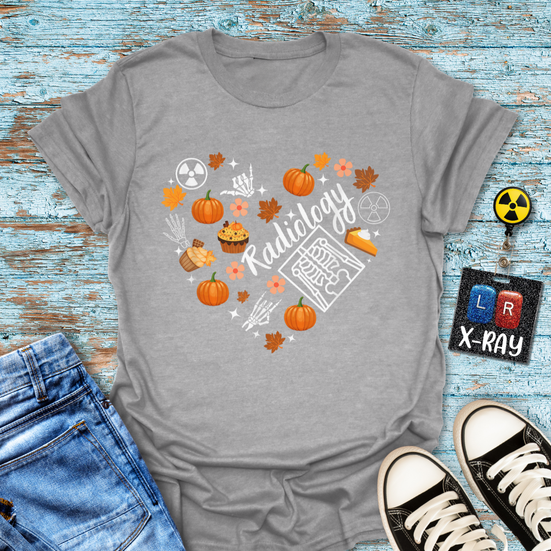 "Radiology Fall Heart" T-Shirt